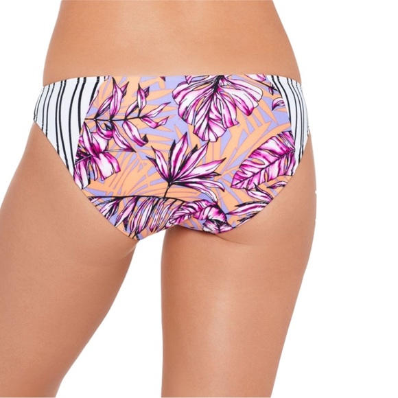 Salt + Cove LILAC MULTI Hawaii Printed 2-piece High-Neck Cutout Halter Tankini - Picture 7 of 12